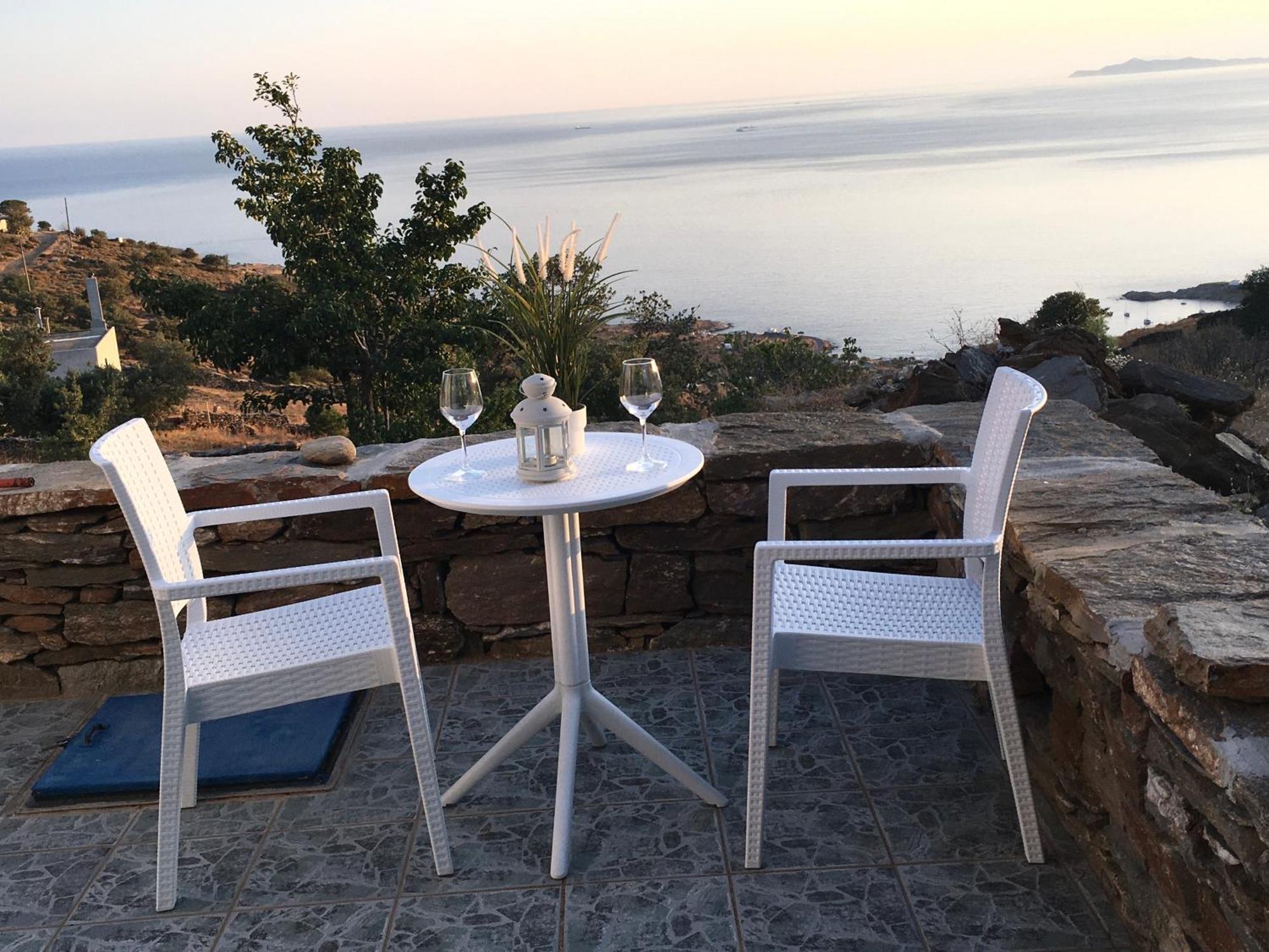 Kea Houses View - Μαγευτική Θέα Στο Αιγαίο Πέλαγος Φοιρα Κατω Μερια Κεασ Kato Meria ภายนอก รูปภาพ